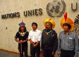 RAONI, chef Kayapo, Nations Unies, Genève, 30 Septembre 2011