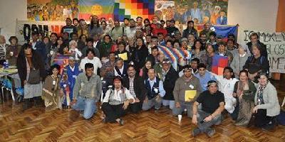 Argentina. Indigenous Peoples' Summit held in Buenos Aires. Members condemn violation of their rights.